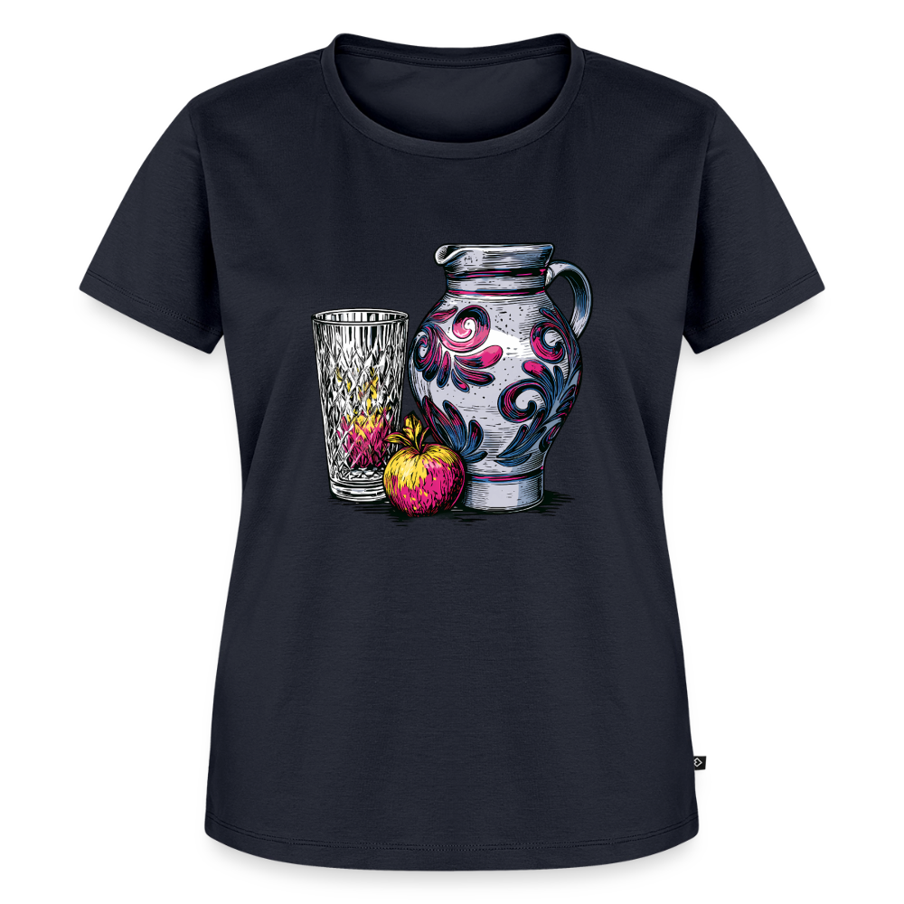 Pink Bembel & Äppelwoi - Frauen Premium T-Shirt - Navy