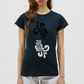 Bembel Ornamente schwarz/weiß - Frauen T-Shirt - Navy