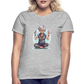 Coole Yoga Oma - Meditation im besten Alter  - Frauen T-Shirt - Grau meliert