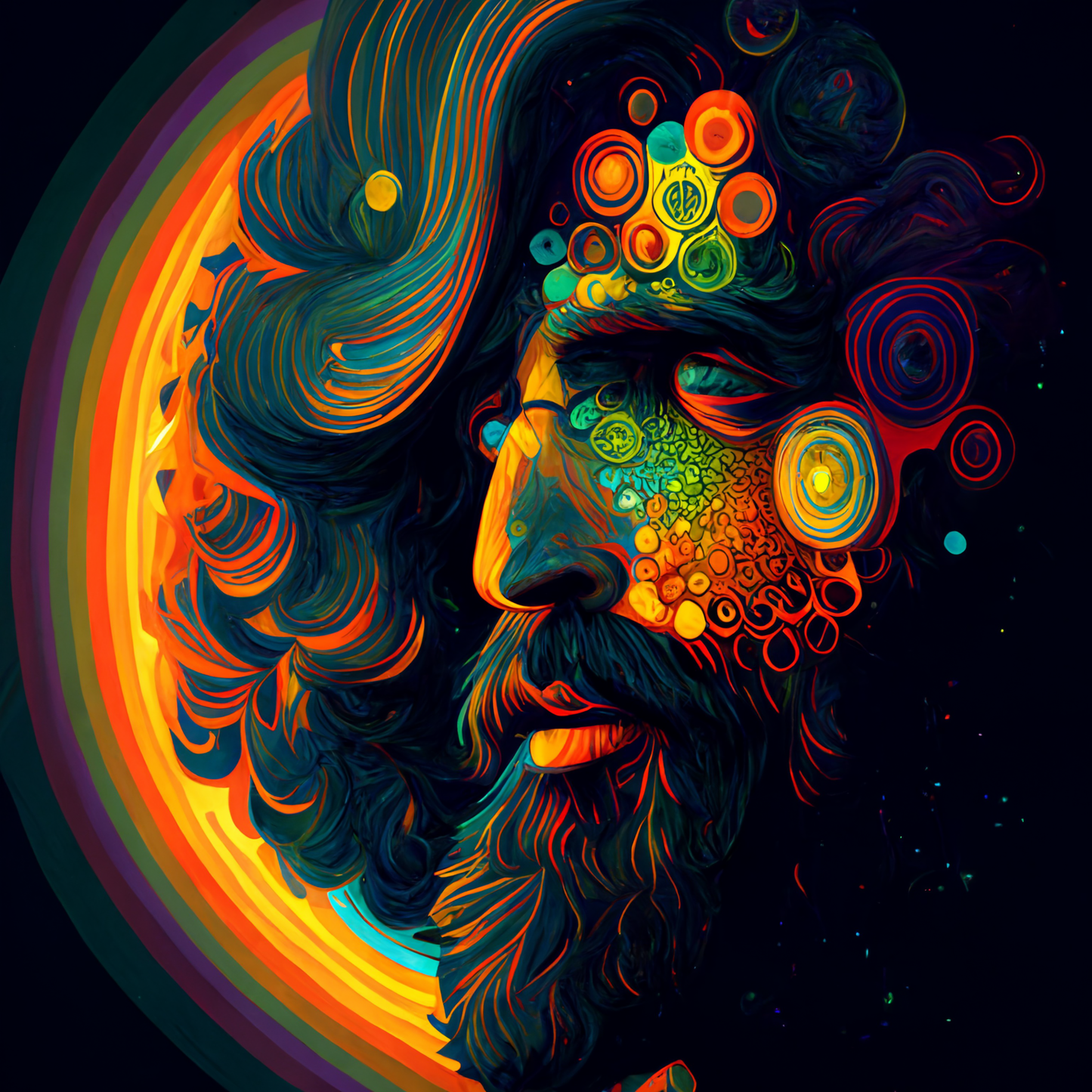 Psychedelisches Malbuch: für Erwachsene - Kreative Entspannung & Stressabbau