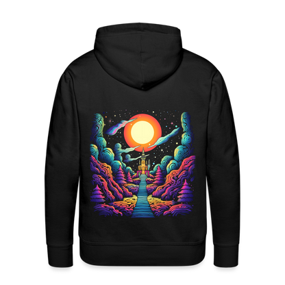 Treppe zum Himmel - Psychedelisches Schloss - Men’s Premium Hoodie - by Artful Alchemist