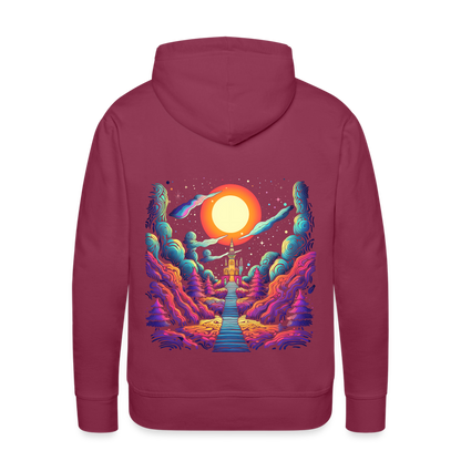 Treppe zum Himmel - Psychedelisches Schloss - Men’s Premium Hoodie - by Artful Alchemist