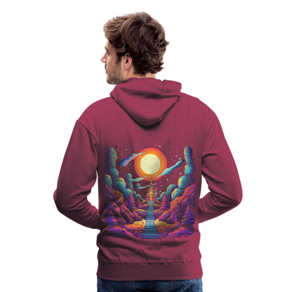 Treppe zum Himmel - Psychedelisches Schloss - Men’s Premium Hoodie - by Artful Alchemist