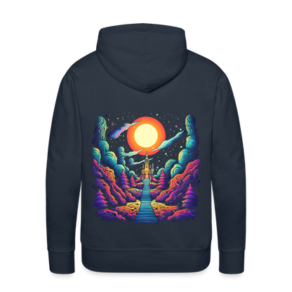 Treppe zum Himmel - Psychedelisches Schloss - Men’s Premium Hoodie - by Artful Alchemist