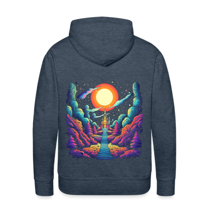 Treppe zum Himmel - Psychedelisches Schloss - Men’s Premium Hoodie - by Artful Alchemist