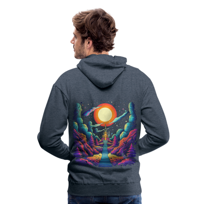 Treppe zum Himmel - Psychedelisches Schloss - Men’s Premium Hoodie - by Artful Alchemist