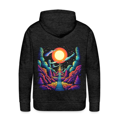 Treppe zum Himmel - Psychedelisches Schloss - Men’s Premium Hoodie - by Artful Alchemist