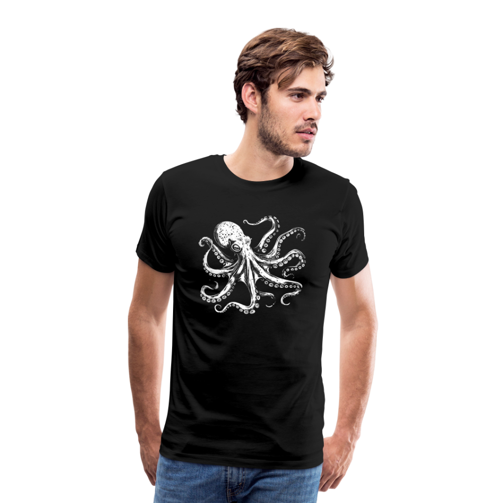 Cooler Oktopus Kraken - T-Shirt Herren - Schwarz