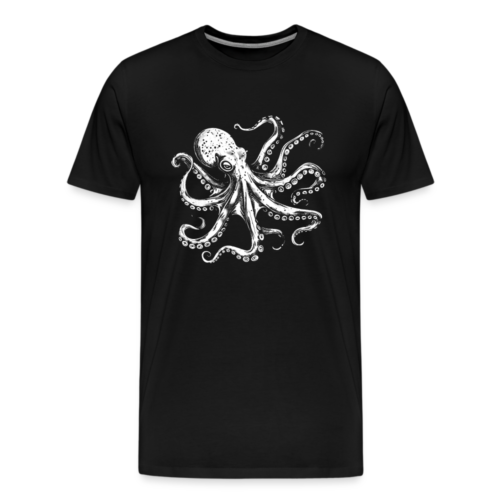 Cooler Oktopus Kraken - T-Shirt Herren - Schwarz