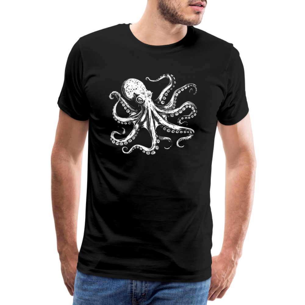 Cooler Oktopus Kraken - T-Shirt Herren - Schwarz