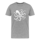 Cooler Oktopus Kraken - T-Shirt Herren - Grau meliert