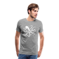 Cooler Oktopus Kraken - T-Shirt Herren - Grau meliert