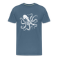 Cooler Oktopus Kraken - T-Shirt Herren - Blaugrau