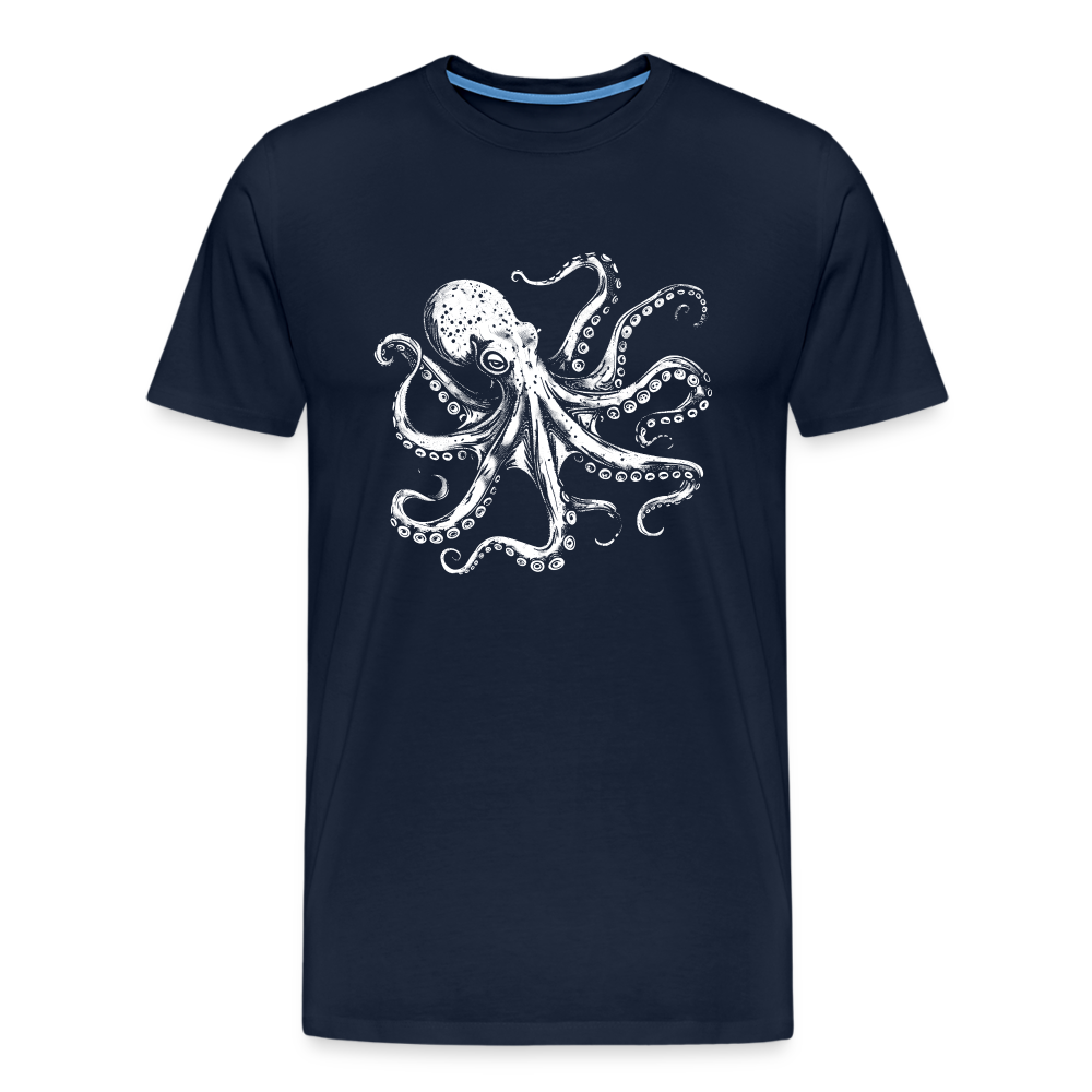 Cooler Oktopus Kraken - T-Shirt Herren - Navy