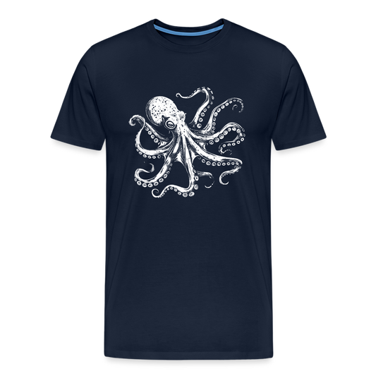 Cooler Oktopus Kraken - T-Shirt Herren - Navy