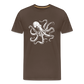 Cooler Oktopus Kraken - T-Shirt Herren - Edelbraun