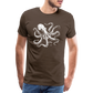 Cooler Oktopus Kraken - T-Shirt Herren - Edelbraun