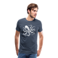 Cooler Oktopus Kraken - T-Shirt Herren - Blau meliert