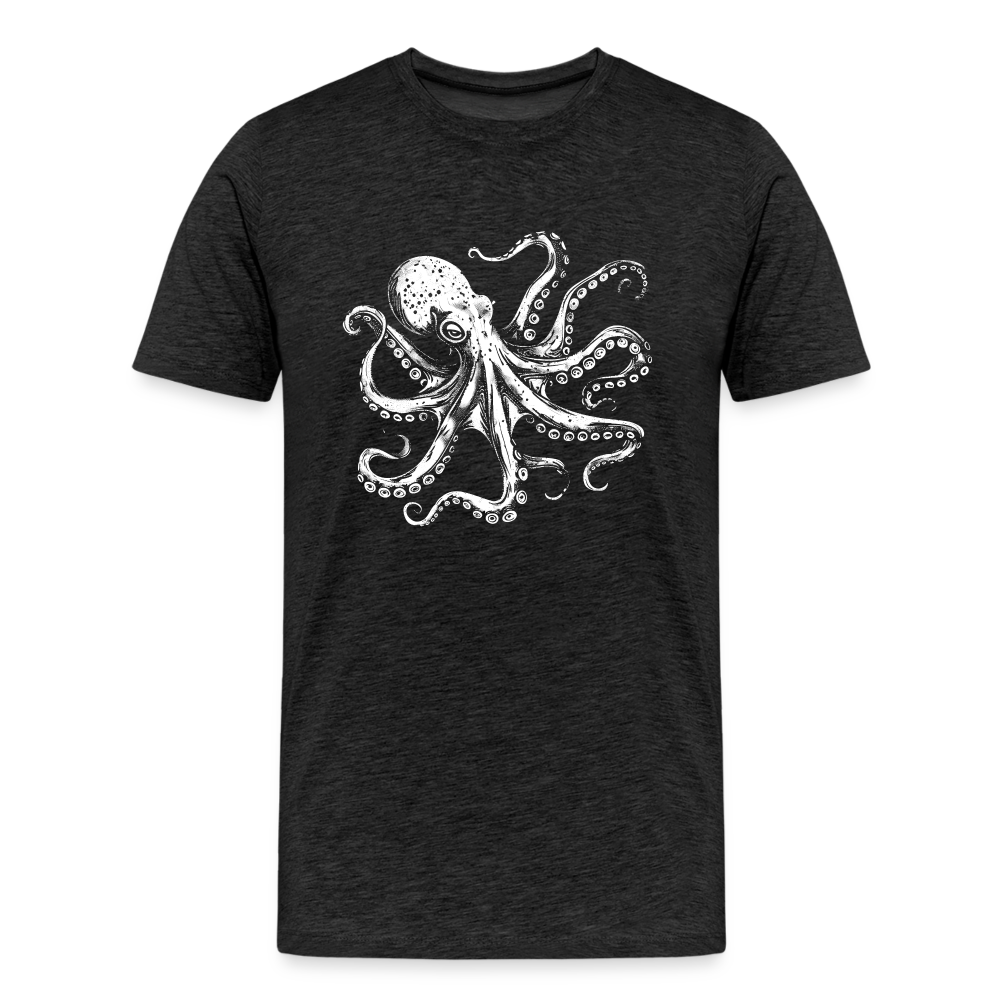 Cooler Oktopus Kraken - T-Shirt Herren - Anthrazit