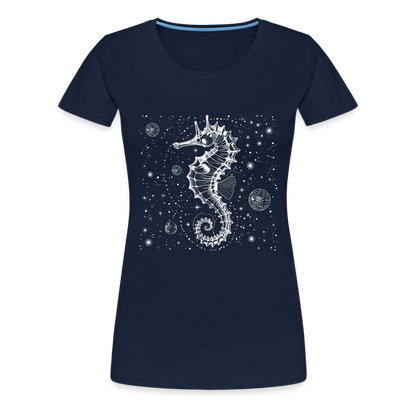 Vintage Weltraum Nautik Design Seepferd - by Artful Alchemist