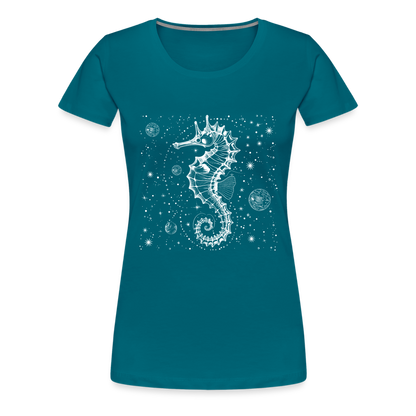 Vintage Weltraum Nautik Design Seepferd - by Artful Alchemist