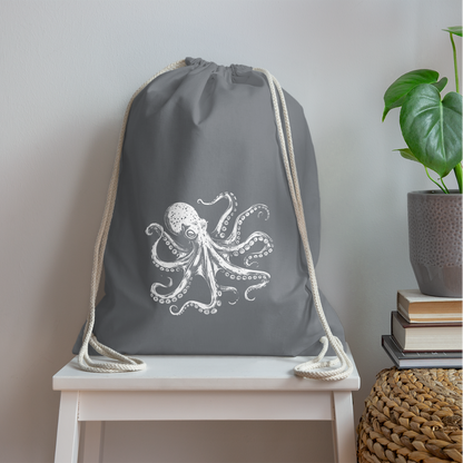 Coole Oktopus Kraken Illustration in weiß - by Artful Alchemist