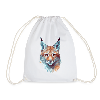 Geometrischer Luchs in Wasserfarben Optik - Turnbeutel - by Artful Alchemist