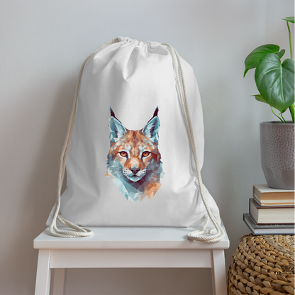 Geometrischer Luchs in Wasserfarben Optik - Turnbeutel - by Artful Alchemist