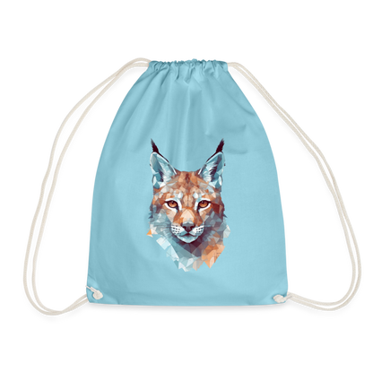 Geometrischer Luchs in Wasserfarben Optik - Turnbeutel - by Artful Alchemist