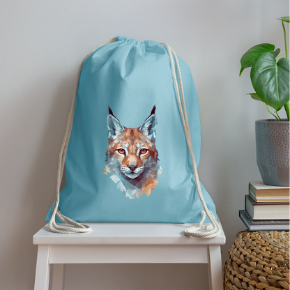 Geometrischer Luchs in Wasserfarben Optik - Turnbeutel - by Artful Alchemist