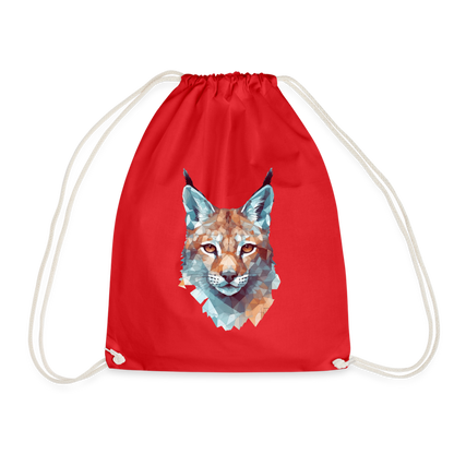 Geometrischer Luchs in Wasserfarben Optik - Turnbeutel - by Artful Alchemist
