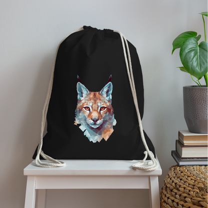 Geometrischer Luchs in Wasserfarben Optik - Turnbeutel - by Artful Alchemist
