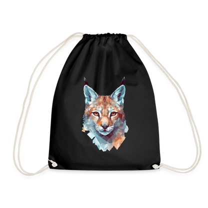 Geometrischer Luchs in Wasserfarben Optik - Turnbeutel - by Artful Alchemist