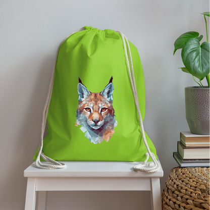 Geometrischer Luchs in Wasserfarben Optik - Turnbeutel - by Artful Alchemist