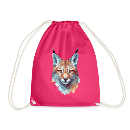 Geometrischer Luchs in Wasserfarben Optik - Turnbeutel - by Artful Alchemist