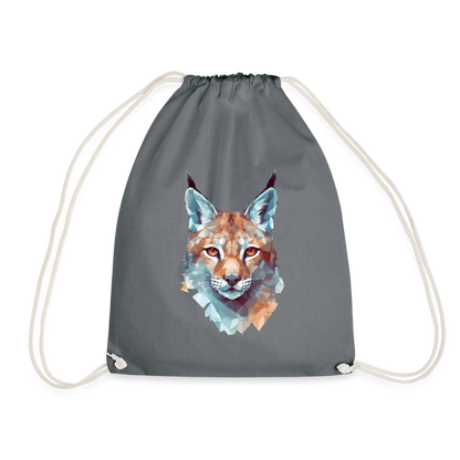 Geometrischer Luchs in Wasserfarben Optik - Turnbeutel - by Artful Alchemist