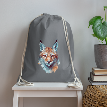 Geometrischer Luchs in Wasserfarben Optik - Turnbeutel - by Artful Alchemist