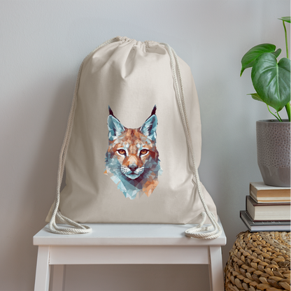 Geometrischer Luchs in Wasserfarben Optik - Turnbeutel - by Artful Alchemist