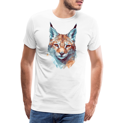 Geometrischer Luchs in Wasserfarben Optik - T-Shirt Männer - by Artful Alchemist