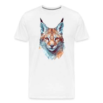Geometrischer Luchs in Wasserfarben Optik - T-Shirt Männer - by Artful Alchemist
