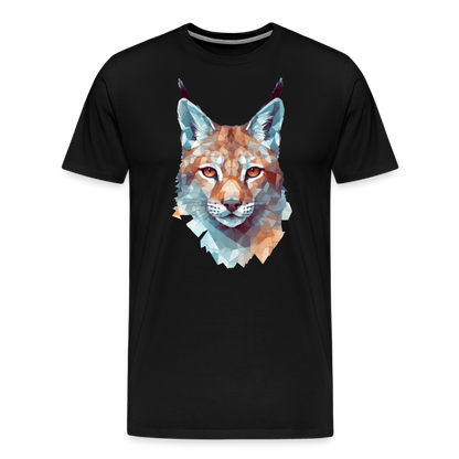 Geometrischer Luchs in Wasserfarben Optik - T-Shirt Männer - by Artful Alchemist