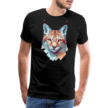 Geometrischer Luchs in Wasserfarben Optik - T-Shirt Männer - by Artful Alchemist