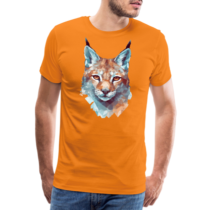 Geometrischer Luchs in Wasserfarben Optik - T-Shirt Männer - by Artful Alchemist