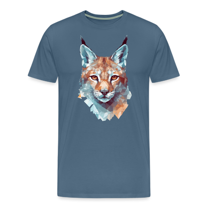 Geometrischer Luchs in Wasserfarben Optik - T-Shirt Männer - by Artful Alchemist