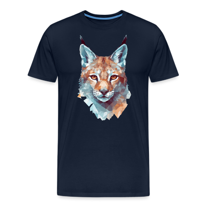 Geometrischer Luchs in Wasserfarben Optik - T-Shirt Männer - by Artful Alchemist
