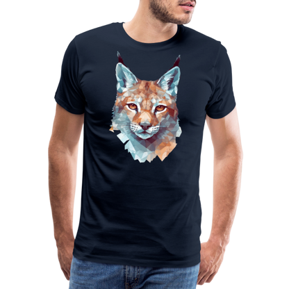 Geometrischer Luchs in Wasserfarben Optik - T-Shirt Männer - by Artful Alchemist