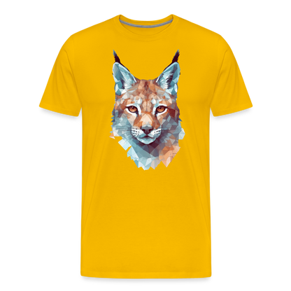 Geometrischer Luchs in Wasserfarben Optik - T-Shirt Männer - by Artful Alchemist