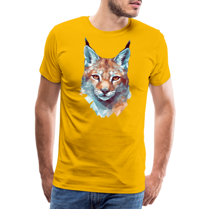 Geometrischer Luchs in Wasserfarben Optik - T-Shirt Männer - by Artful Alchemist