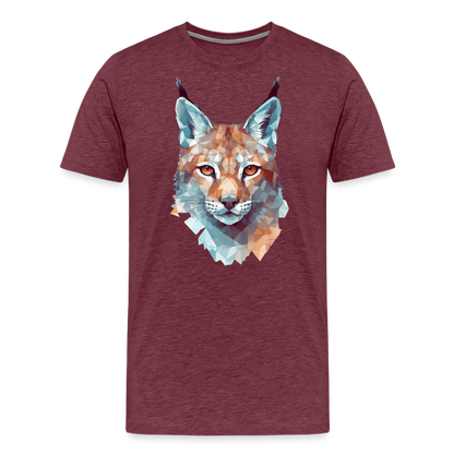 Geometrischer Luchs in Wasserfarben Optik - T-Shirt Männer - by Artful Alchemist