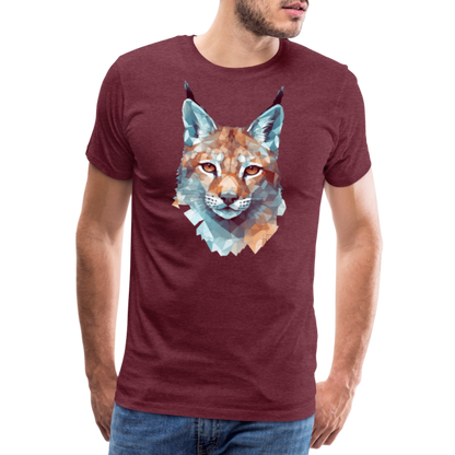 Geometrischer Luchs in Wasserfarben Optik - T-Shirt Männer - by Artful Alchemist